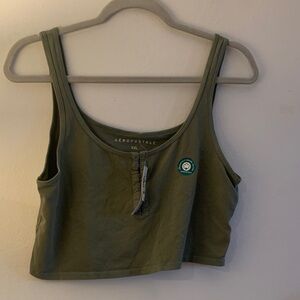Aeropostale Sage Green Women's Crop Top